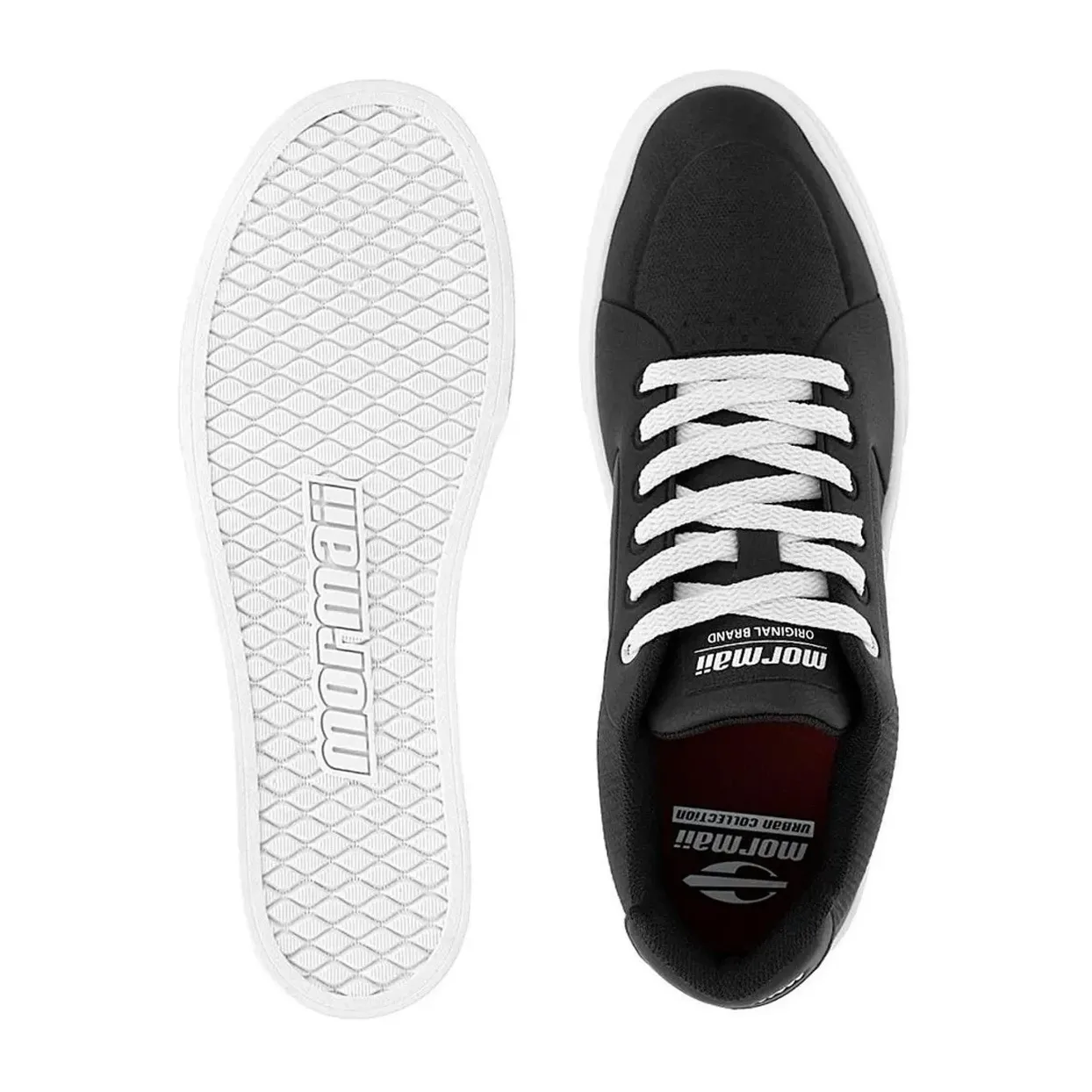 Tênis Mormaii Urban Cyclone masculino preto com detalhes em branco e cinza em destaque